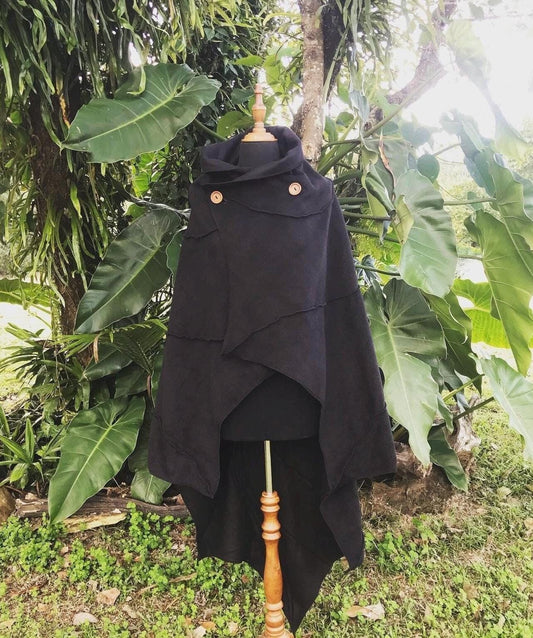 Leaf Cape Poncho - cloak - No hood in this listing
