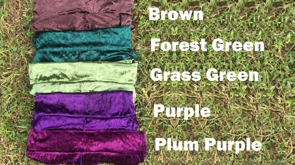 Velvet Leaf Skirt - 4 leaf velvet skirt - Forest Dweller Leaf Wear