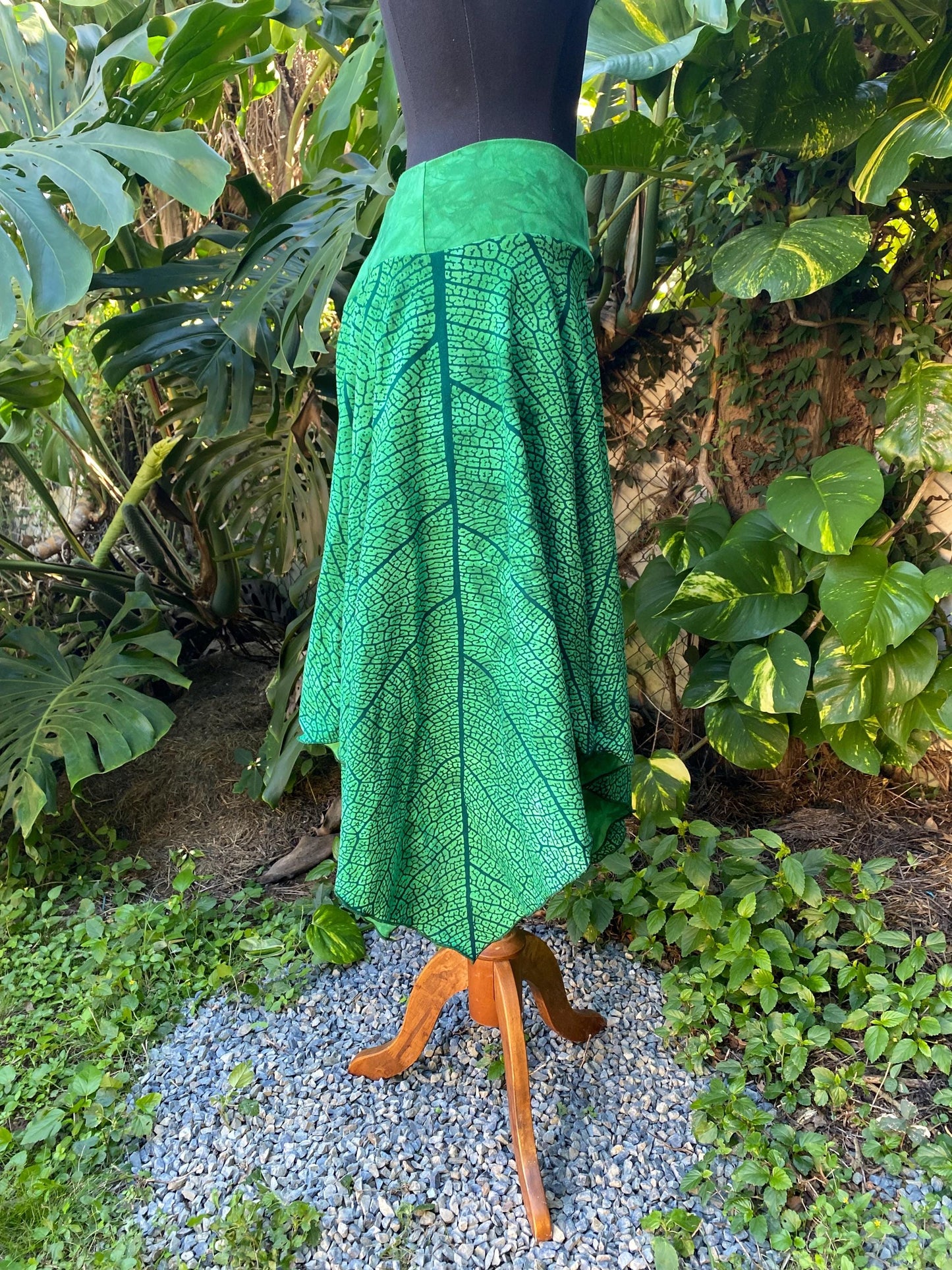 Long Leaf Skirt, Fairy Leaf Clothing, cosplay fae skirt, renaissance fairy skirt, Everyday Fairywear, fairy skirt custom