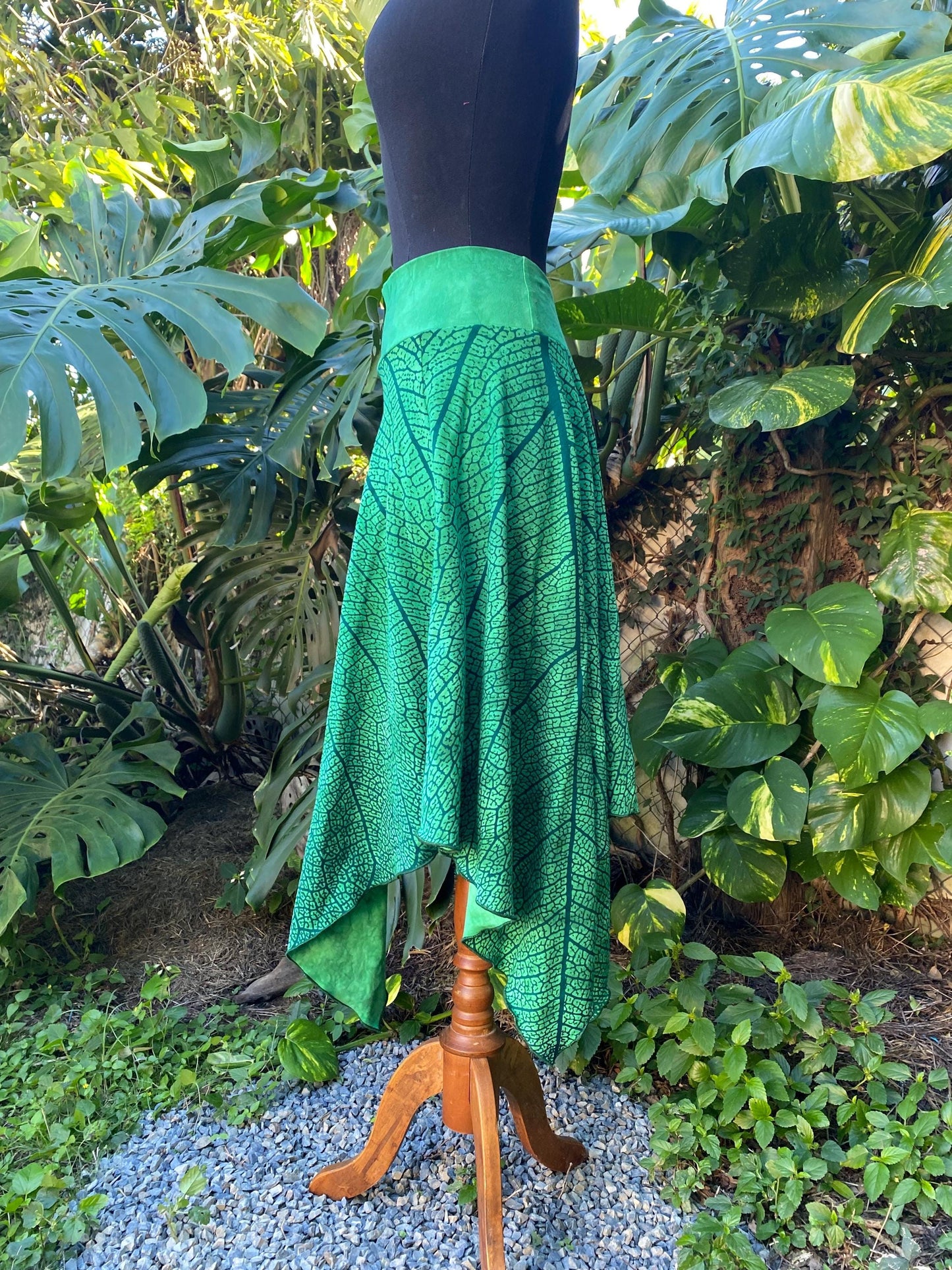 Long Leaf Skirt, Fairy Leaf Clothing, cosplay fae skirt, renaissance fairy skirt, Everyday Fairywear, fairy skirt custom