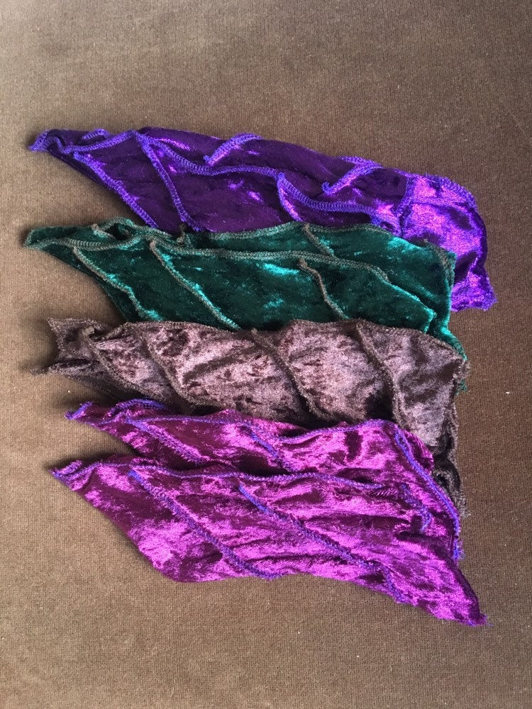 Velvet Leaf Arm Warmers - gauntlets - cuffs